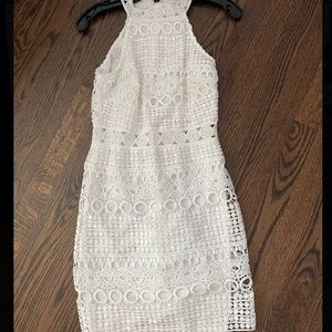 White lace mini dress! Perfect for graduation. Worn once. In perfect condition!!